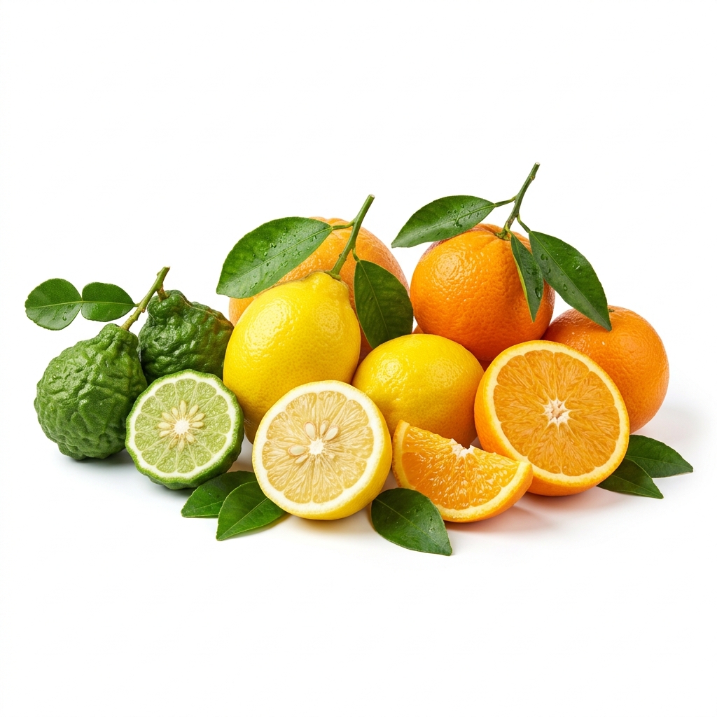 Agrumes (combava, citron, orange...)