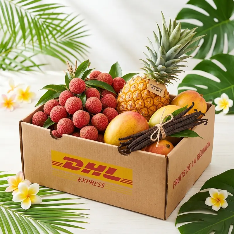 Colis de fruits tropicaux Ti Box Péi